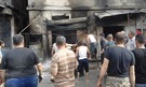 اندلاع حريق في محل لبيع المحروقات في مخيم النيرب .
