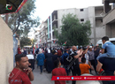 مسيرة في مخيم الحسينية تنديداً بالعدوان الصهيوني على غزة 