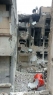 آثار الدمار الذي لحق بحارات دير ياسين ومحيط مشفى فلسطين داخل مخيم اليرموك نتيجة القصف المستمر