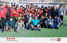 فريق مخيم اليرموك يتوج ببطولة المخيمات الفلسطينية لكرة القدم لمواليد 2013