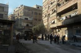 Relief Organizations Continue its Work at the Besieged Yarmouk Camp.