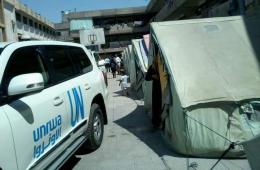 UNRWA Starts to Distribute some Aid to the needy residents of Al Aedein Camp in Hama