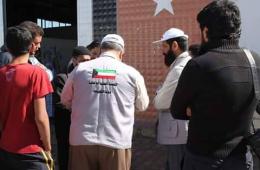 The Kuwaiti High Committee for Relief distributes its Aid to the Palestinians at Kilis Shelter Center.