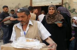 Some Relief Aid Distribution in Yarmouk and Jaramana Camps