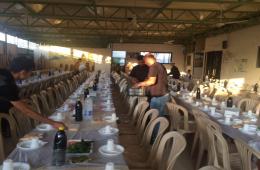 A Food Table Iftar for 250 Palestinian Syrian Refugees at Al Beddawi Camp Northern of Lebanon