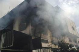 Short Circuit Burns a House at Neirab Camp in Aleppo