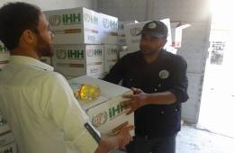 Food Aid Distribution to Palestinian families in the Turkish city of Gaziantep