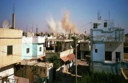 Syrian Warplanes Target Deraa Camp and Muzareeb Compound with Rockets and Explosive Barrels