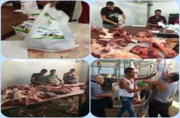 Palestinians of Syria Committee in Lebanon Distributes Sacrifices Meat at Al Bidawi Camp