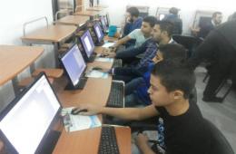Finishing the Photoshop Training Course for Palestinian Syrian Refugees in Lebanon