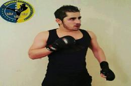 A refugee from Al-Aideen camp in Homs participates in "kickboxing" championship in Sweden.