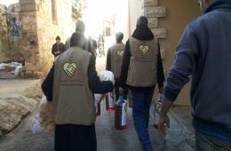 The European Alwafaa campaign distributes aid to the refugees in Lebanese border villages.
