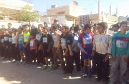 Palestine association charity organises sport activities in Khan-Esheih camp.