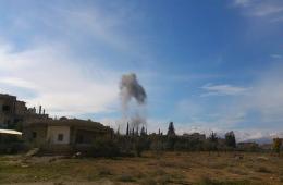 Intermittent shelling targets Khan Eshieh refugee Camp.