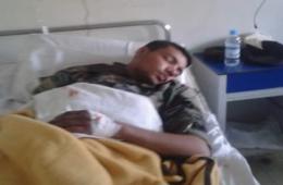 PLA conscript injured in Damascus Suburb.