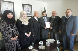 Shahed organisation visits the Kuwait embassy in Lebanon regarding the state of Palestinians of Lebanon and Syria.