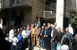 PRS in Lebanon participate in sit-ins against UNRWA’s reduction policy.