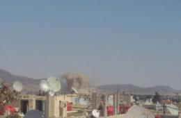 Targeting Khan Eshieh Camp’s Outskirts by At Least 12 Explosive Barrels