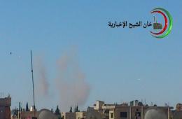 Artillery Shelling Targets the Vicinity of Khan Al Shieh Camp in Damascus Suburb