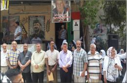 Palestinians of Syrian in Lebanon Sit-in Against the UNRWA