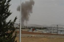Warplanes Target the Eastern Lane of Khan Al Shieh Camp with Thermobaric Weapon