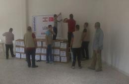 Food Baskets Distribution to a Number of Palestinian Syrian Families Displaced at WAdi Alzeina