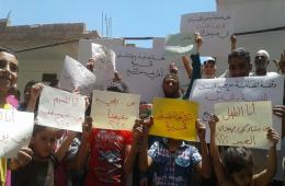 Residents of Khan Al Shieh Camp in Damascus Suburb Refuse Provocative Campaigns against the Civil Institutions
