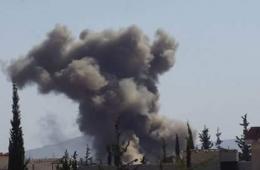 Airstrikes targeted outrkiarts of Khan Al Sheih Camp in Damascus Suburb