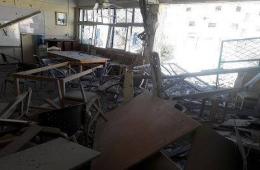 A Bombardment Targeting a Pro UNRWA School in Khan Al-Sheih Leaves Causalities