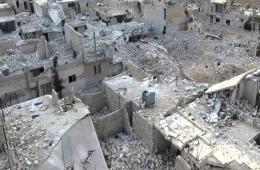 80% of structures in Handarat refugee camp reduced to rubble.