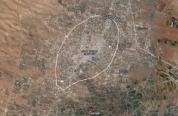 Warplanes step up strikes on outer reaches of Khan Shih camp.