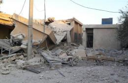 Fighter Aircrafts Strike Civilian Homes, UNRWA Women’s Program Center in Khan Al-Shih