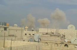 60 barrel bombs dropped on environs of Khan Al-Sheih Camp
