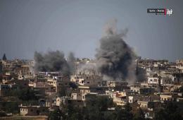 Palestinian Neighborhoods in Southern Syria Hit with Barrel Bombs