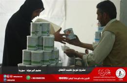 Children’s Milk Distributed in Yarmouk Camp