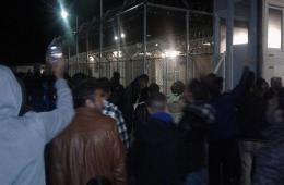 Refugees on the Greek Island of Lesbos hold night protests against their poor conditions