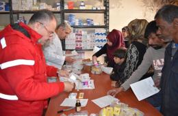 The Charitable Association starts its seventh medical week in Khan Al-Sheih camp