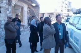The Deputy Director General of UNRWA visits Handarat camp in Aleppo