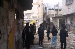 Clashes between Jaish Al-Salam and ISIS in the besieged Yarmouk camp
