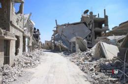 Bombardment targets Deraa camp in south Damascus