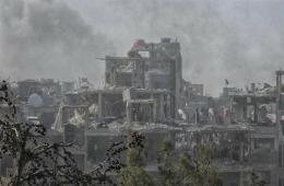 The coalition of Palestinian forces in Syria doubts the presence of major destruction in Yarmouk camp and eyewitnesses confirm the destruction of most of its lanes and alleys