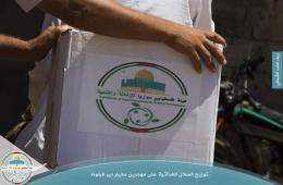 Food Baskets Distributed to Victims of Forced Deportation in Deir Ballout Camp