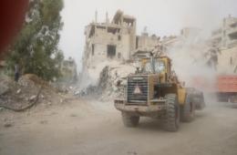 Debris Clearance ongoing in Yarmouk