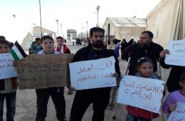 Displaced Palestinian Refugees in I’zaz Camp Call for Urgent Intervention