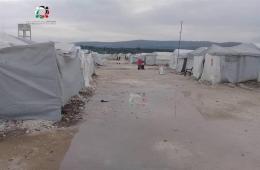 Displaced Palestinian Refugees in Deir Ballout Camp Suffer Freezing Temperatures
