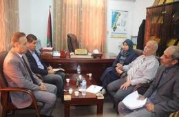 Independent Human Rights Commission Briefs Gaza’s Social Development Ministry about Refugees from Syria 