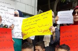 Displaced Palestinian Children Rally outside of UN Office in Bangkok