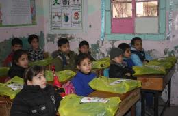 School Outfits Handed Over to Palestinian Children in Daraa Camp