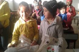 School Outfits Handed Over to Displaced Palestinian Children south of Damascus
