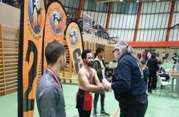 Palestinian Refugee from Yarmouk Camp Wins Gold Medal in Kickboxing Contest in Austria